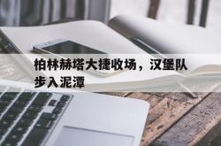柏林赫塔大捷收场，汉堡队步入泥潭的简单介绍