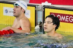 游泳男子米自由泳，美国选手夺冠