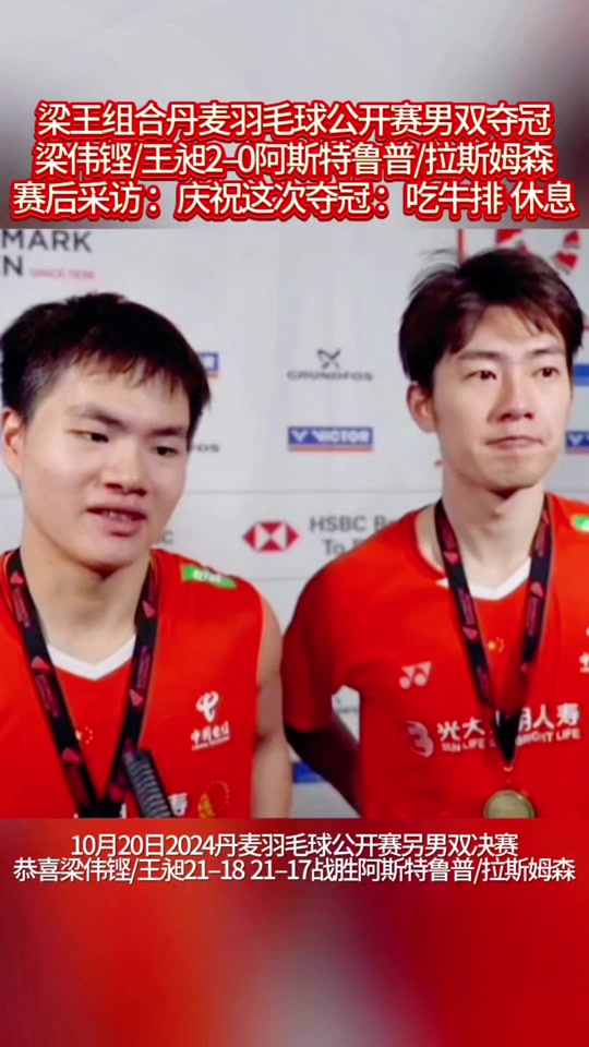 羽毛球男子双打比赛，丹麦组合夺冠